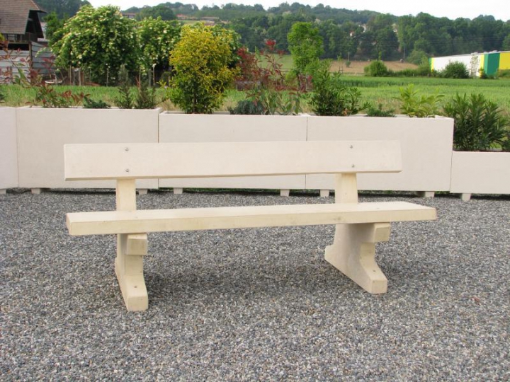 Banc Riviera blanc naturel
